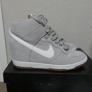 Grey Nike Dunk Sky High Sneakers